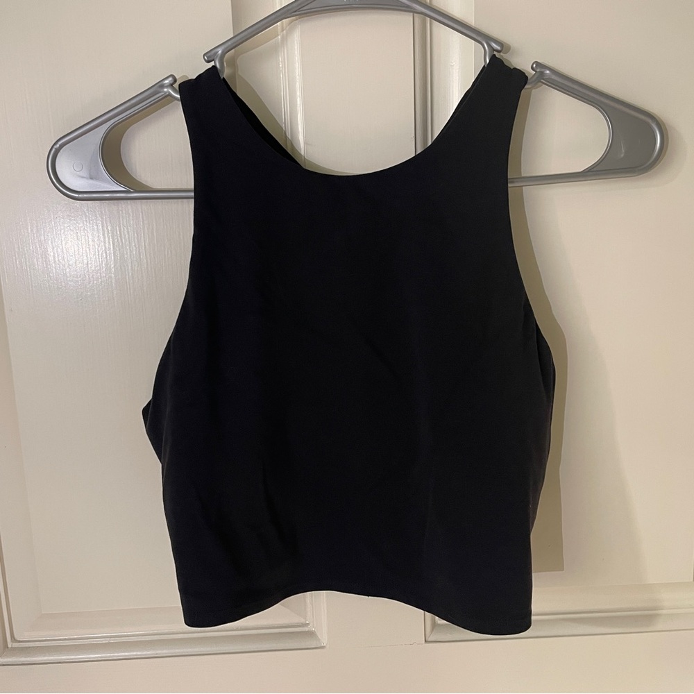 Conscious Twist Crop in Powervita™ A-C Athleta Racerback Sports Bra - Picture 4 of 5